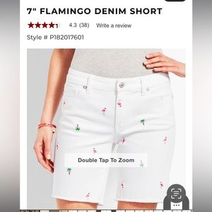 Preowned Tallbot’s 7” Flamingo Denim Short